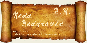 Neda Medarović vizit kartica